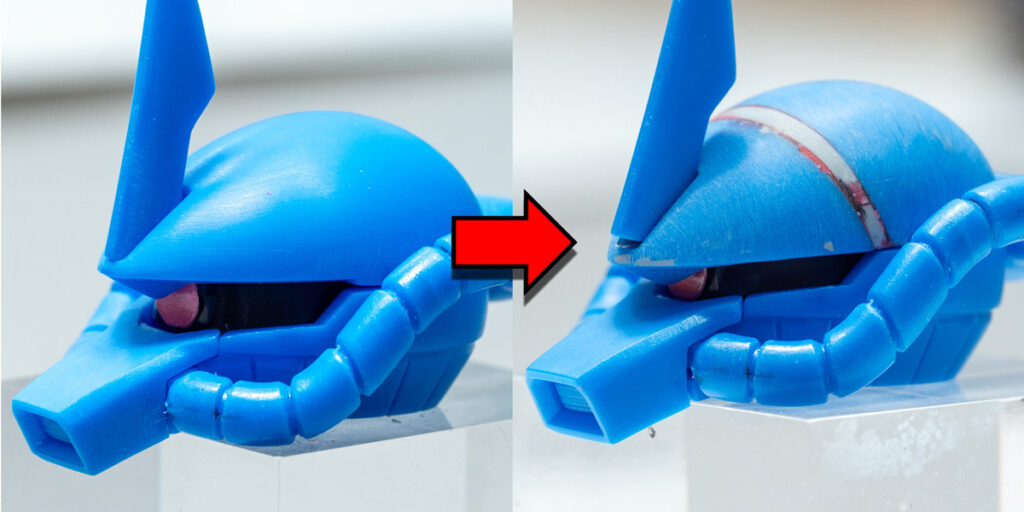 HGグフ目つきを鋭く