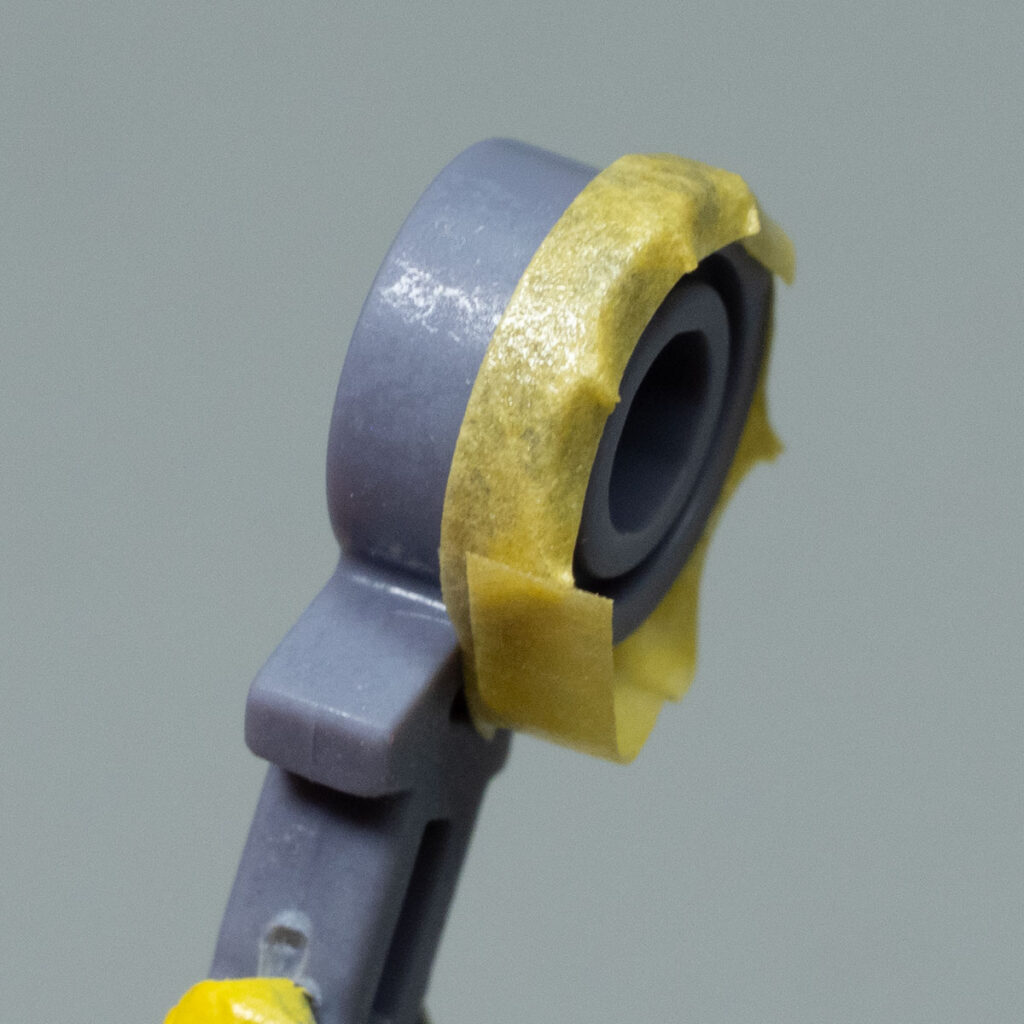 HGガンダムルブリス肘関節マスキングテープ