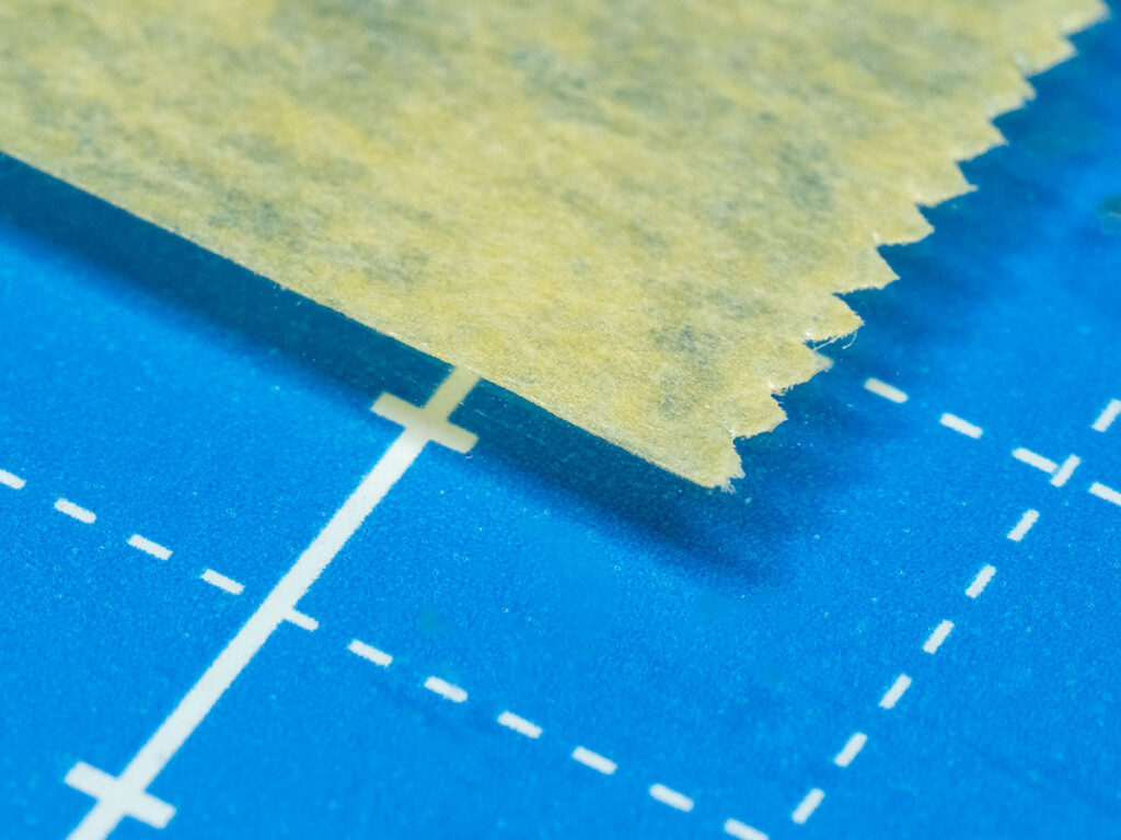 マスキングテープふちヨレ